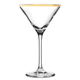 City Martini Glasses Gold Rim 7.25oz / 200ml